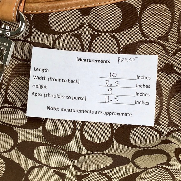 VGT Coach Hampton Signature CC fold over clip Hobo Bag & Matching Bifold Wallet - Picture 16 of 16